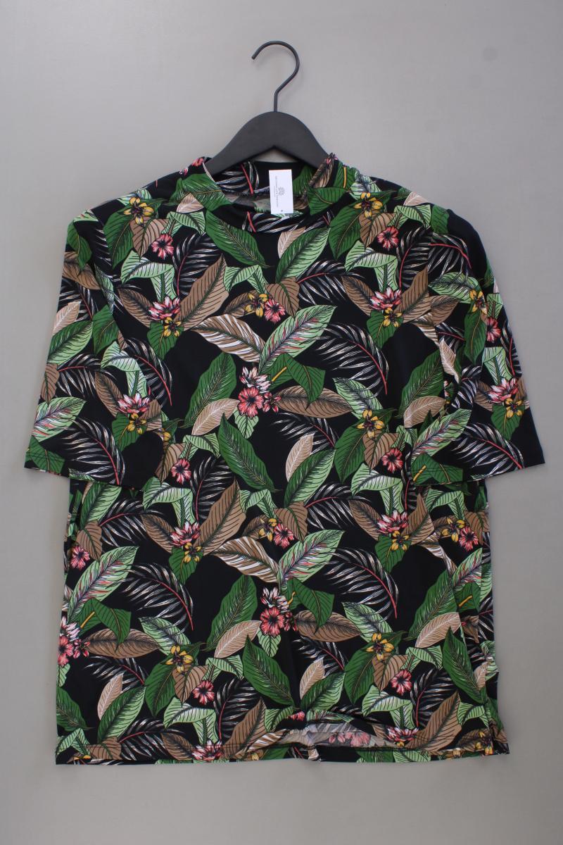 Kim & Co. Printshirt Gr. M mit Blumenmuster neuwertig Kurzarm mehrfarbig