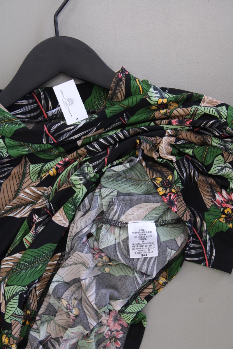 Kim & Co. Printshirt Gr. M mit Blumenmuster neuwertig Kurzarm mehrfarbig
