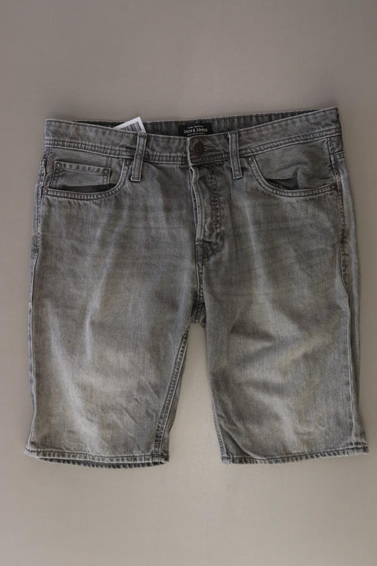 Jack & Jones Jeansshorts für Herren Gr. M grau aus Baumwolle