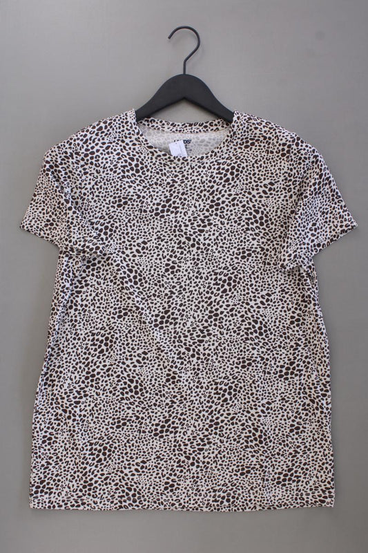 Lands' End Printshirt Gr. M mit Tierdruck Kurzarm braun aus Baumwolle