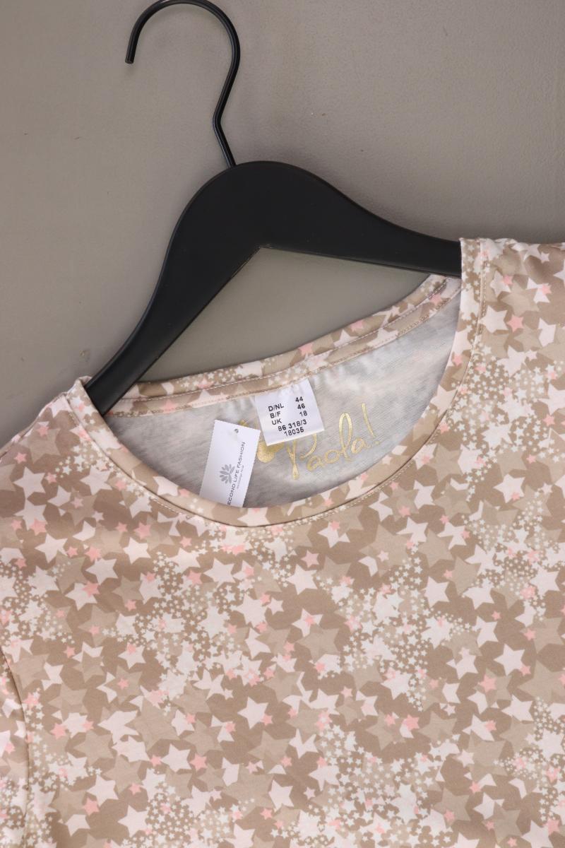 Paola Printshirt Gr. 44 Kurzarm braun aus Polyester