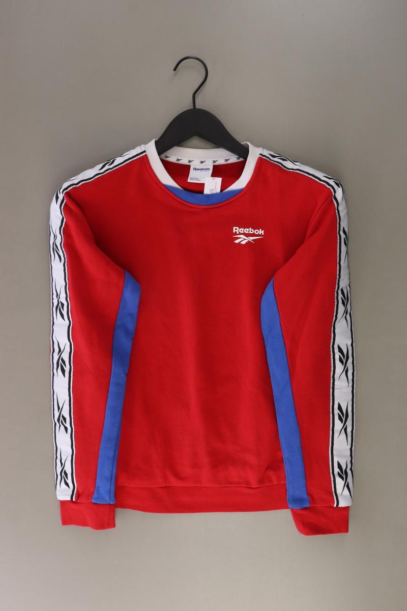 Reebok Langarmpullover Gr. XS rot aus Baumwolle