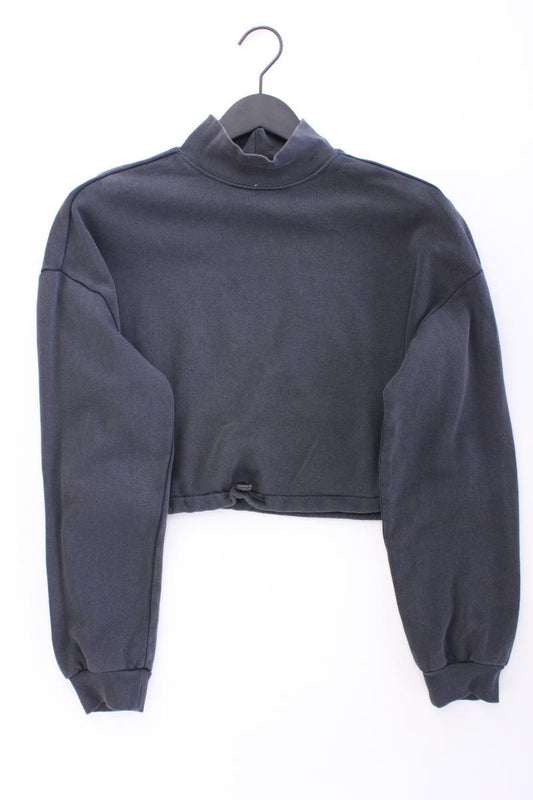 H&M Divided Cropped Pullover Gr. XS grau aus Baumwolle
