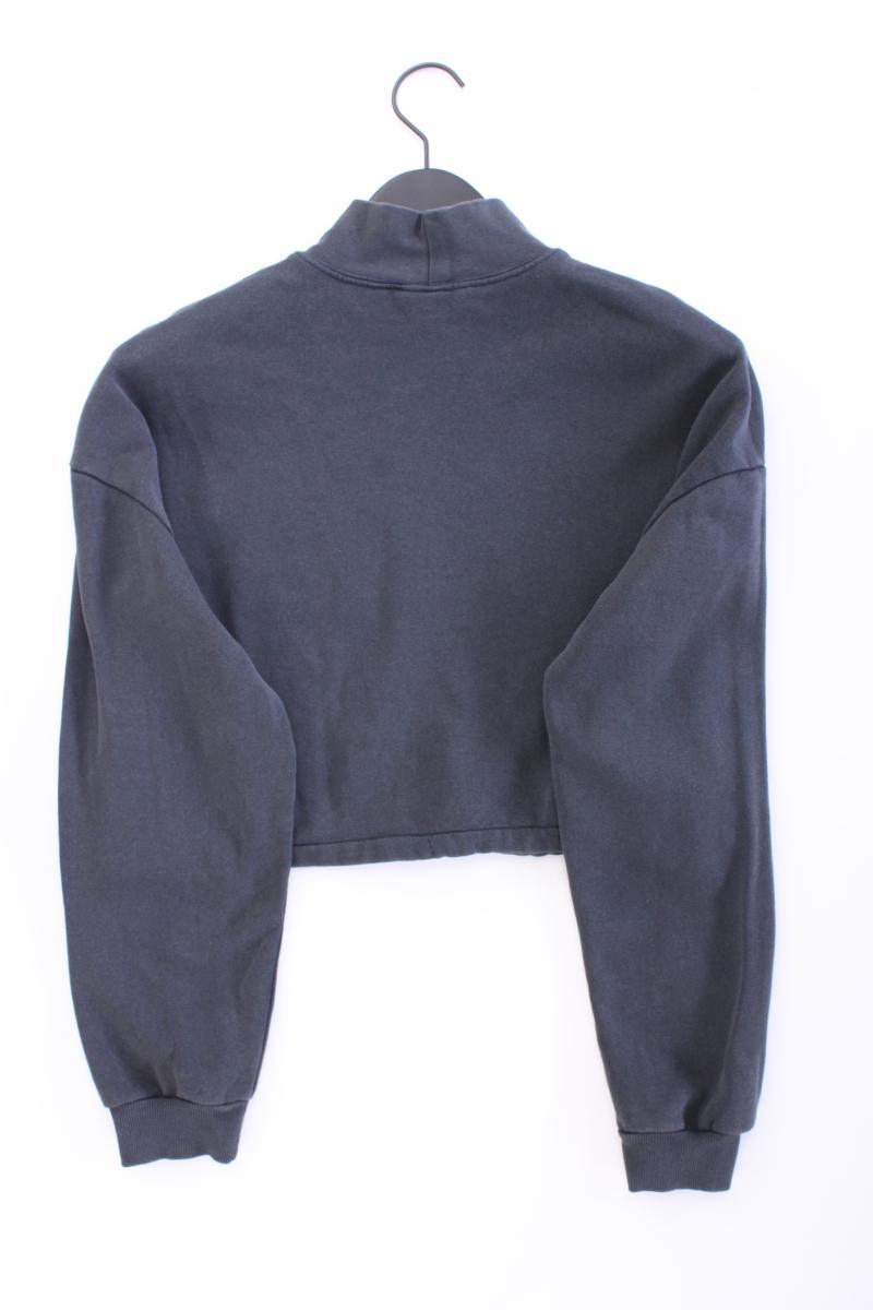 H&M Divided Cropped Pullover Gr. XS grau aus Baumwolle