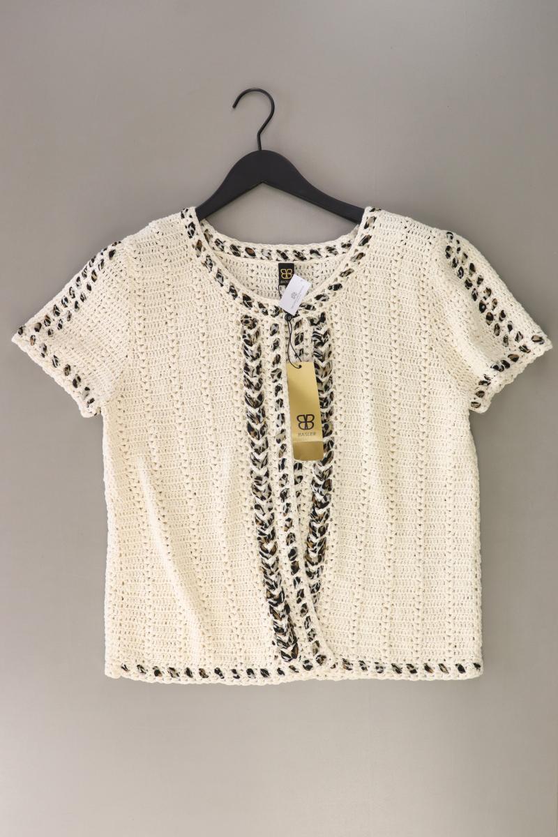 Basler Kurzarm Strickjäckchen Gr. 46 neu mit Etikett Neupreis: 249,0€! creme