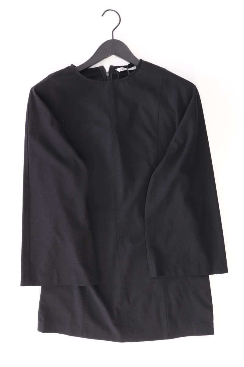 Zara Langarmkleid Gr. S schwarz aus Polyester