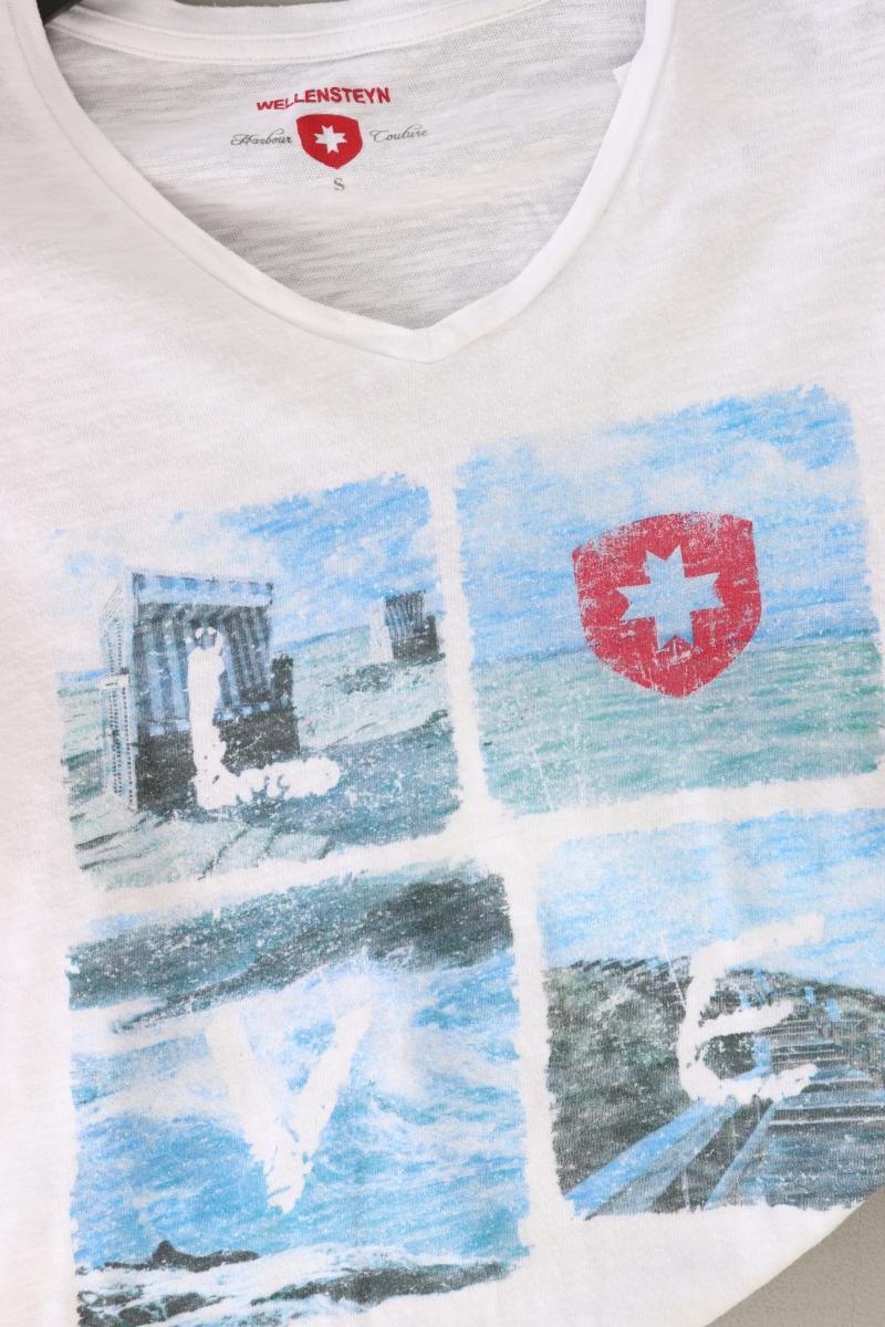 Wellensteyn Printshirt Gr. S Kurzarm weiß