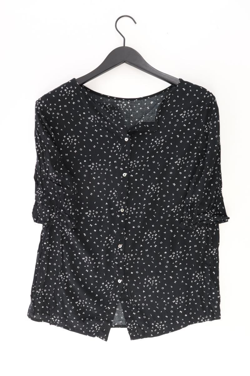 Esprit Regular Bluse Gr. 40 3/4 Ärmel schwarz aus Viskose