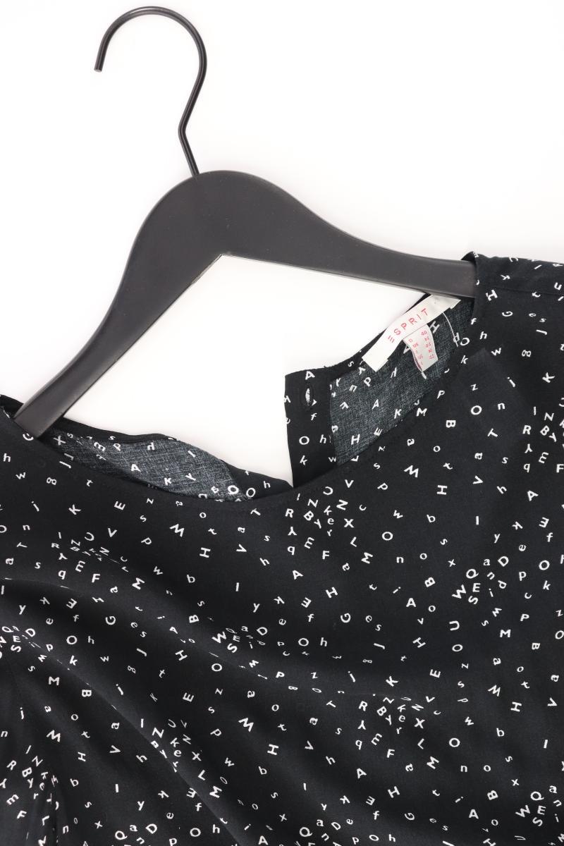 Esprit Regular Bluse Gr. 40 3/4 Ärmel schwarz aus Viskose