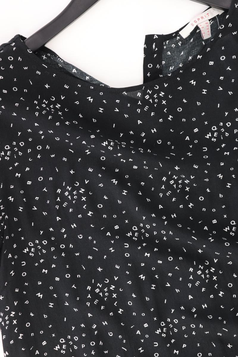 Esprit Regular Bluse Gr. 40 3/4 Ärmel schwarz aus Viskose