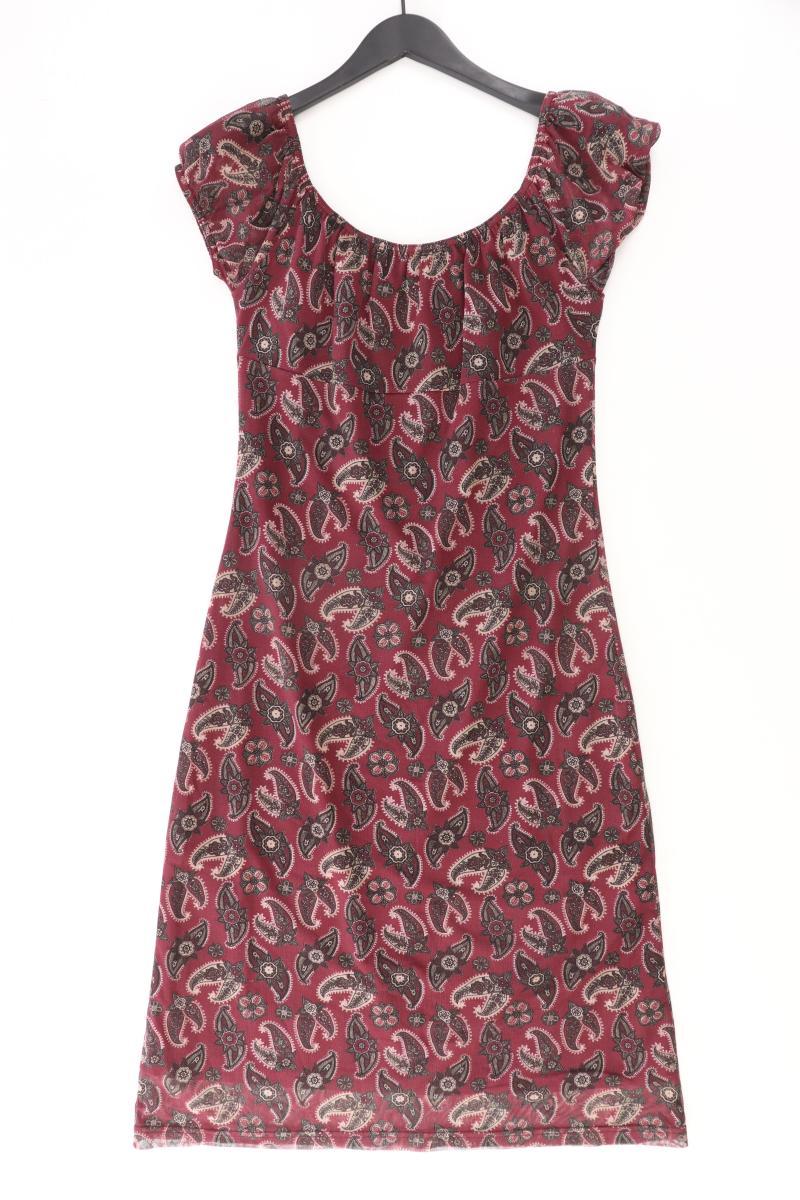 Mexx Y2K Kleid Gr. M mit Paisleymuster Kurzarm Vintage rot aus Polyester