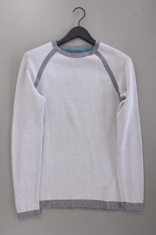 edc by Esprit Feinstrickpullover für Herren Gr. M neuwertig grau aus Baumwolle