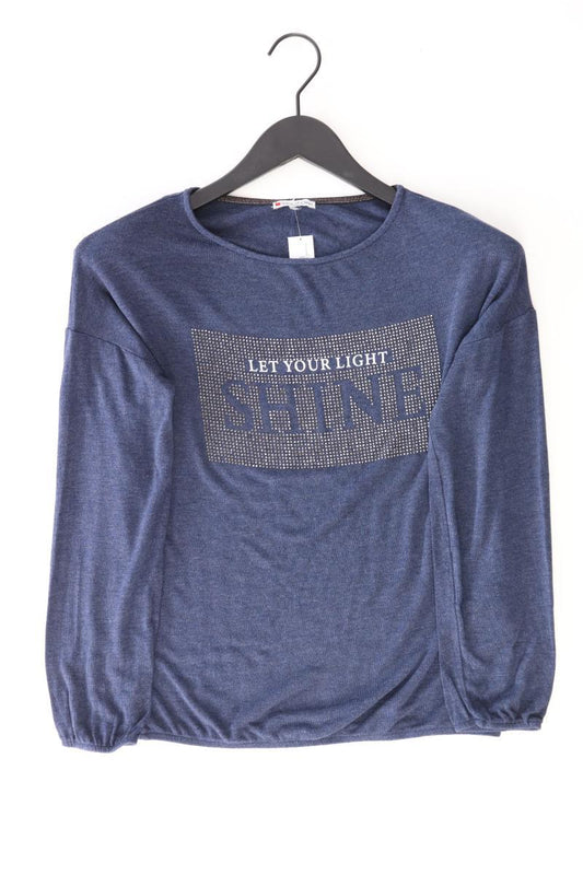 Street One Longsleeve-Shirt Gr. M Langarm blau aus Viskose
