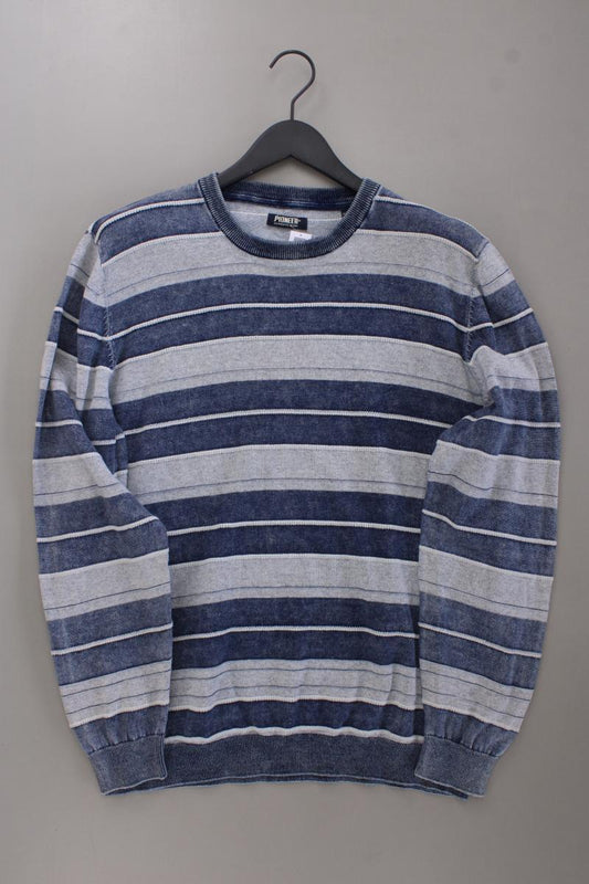 Pioneer Langarmpullover für Herren Gr. XXL gestreift blau aus Baumwolle