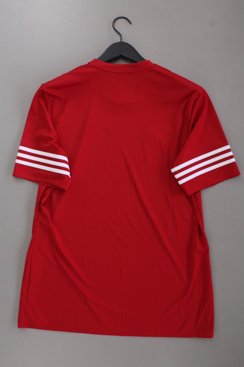 Adidas Sportshirt für Herren Gr. L neuwertig Kurzarm rot