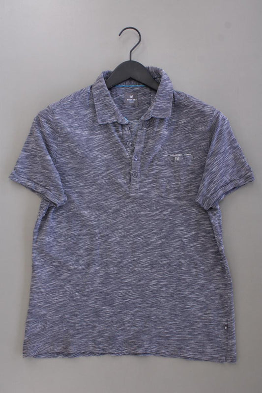 Engbers Poloshirt für Herren Gr. M Kurzarm blau aus Baumwolle