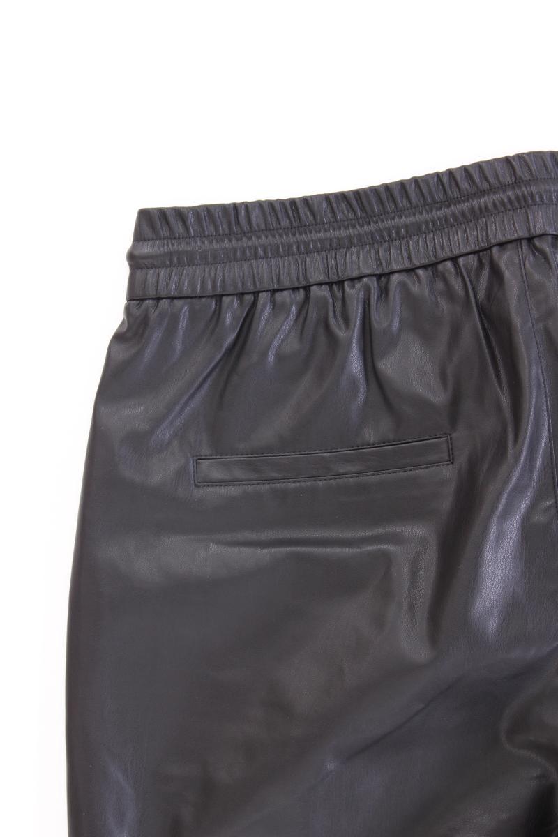 Esprit Kunstlederhose Gr. 38 neuwertig schwarz aus Polyester