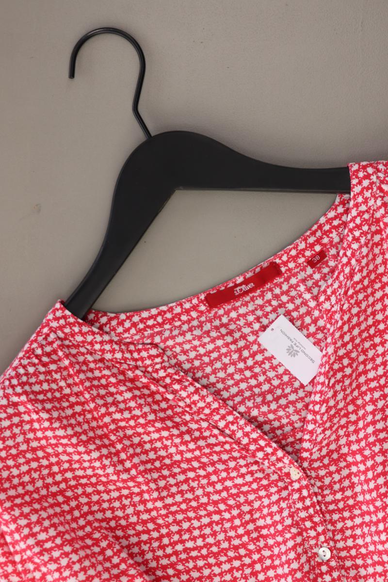 s.Oliver Langarmbluse Gr. 38 rot aus Viskose