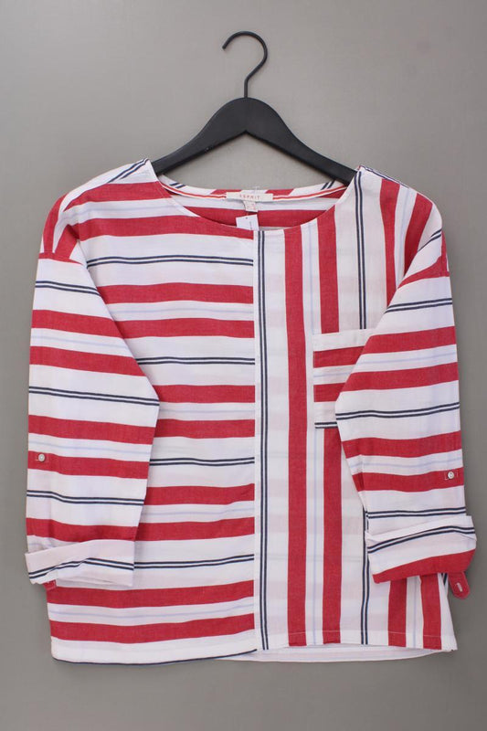 Esprit Oversize-Bluse Gr. 36 gestreift 3/4 Ärmel rot