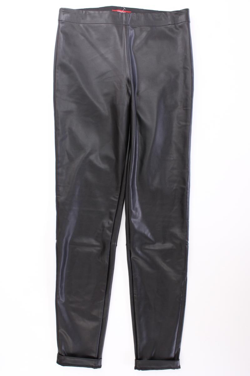 Esprit Kunstlederhose Gr. 40/L32 neuwertig schwarz aus Viskose