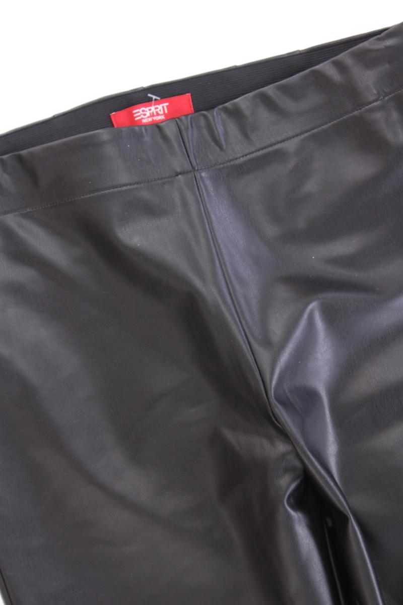 Esprit Kunstlederhose Gr. 40/L32 neuwertig schwarz aus Viskose