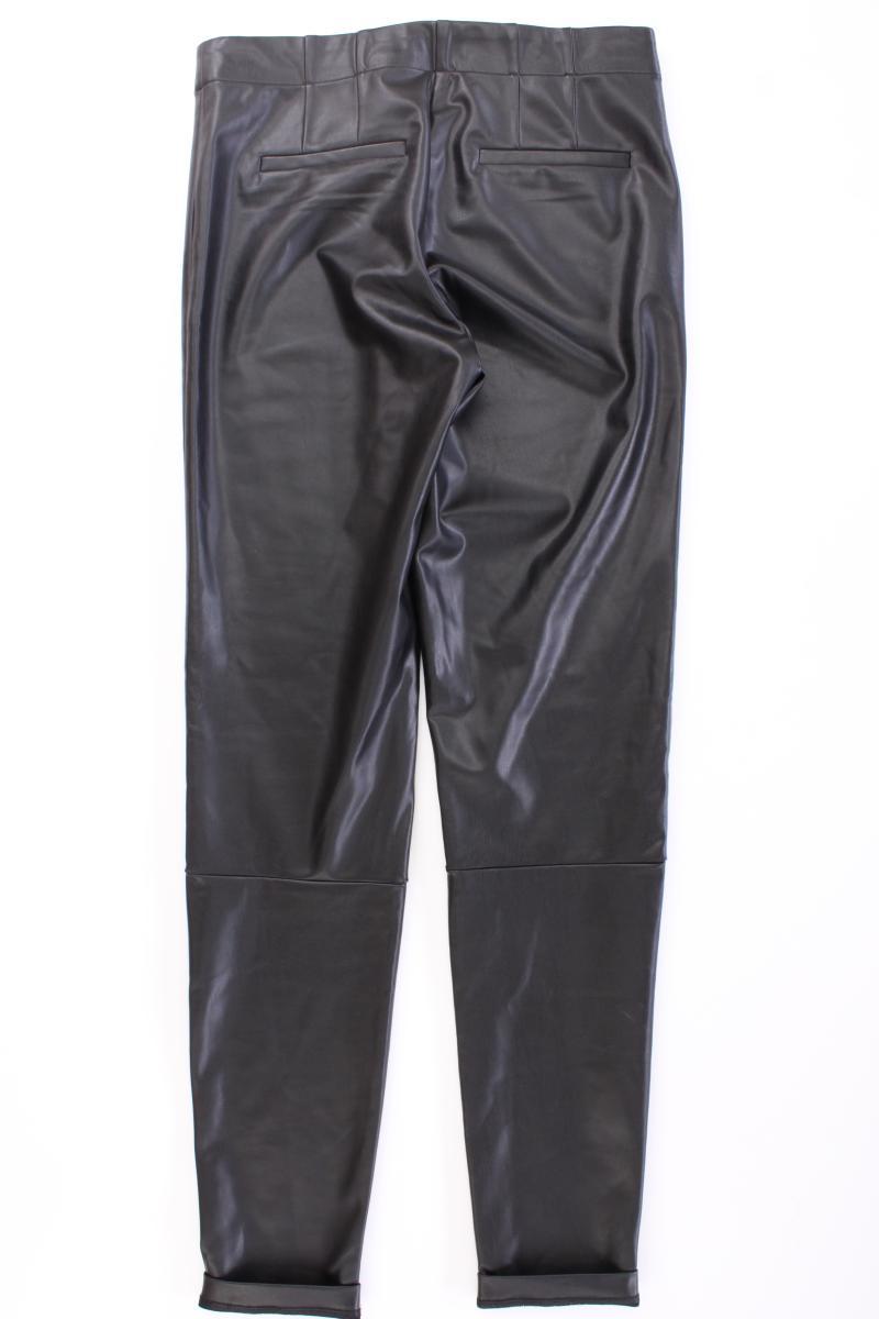 Esprit Kunstlederhose Gr. 40/L32 neuwertig schwarz aus Viskose