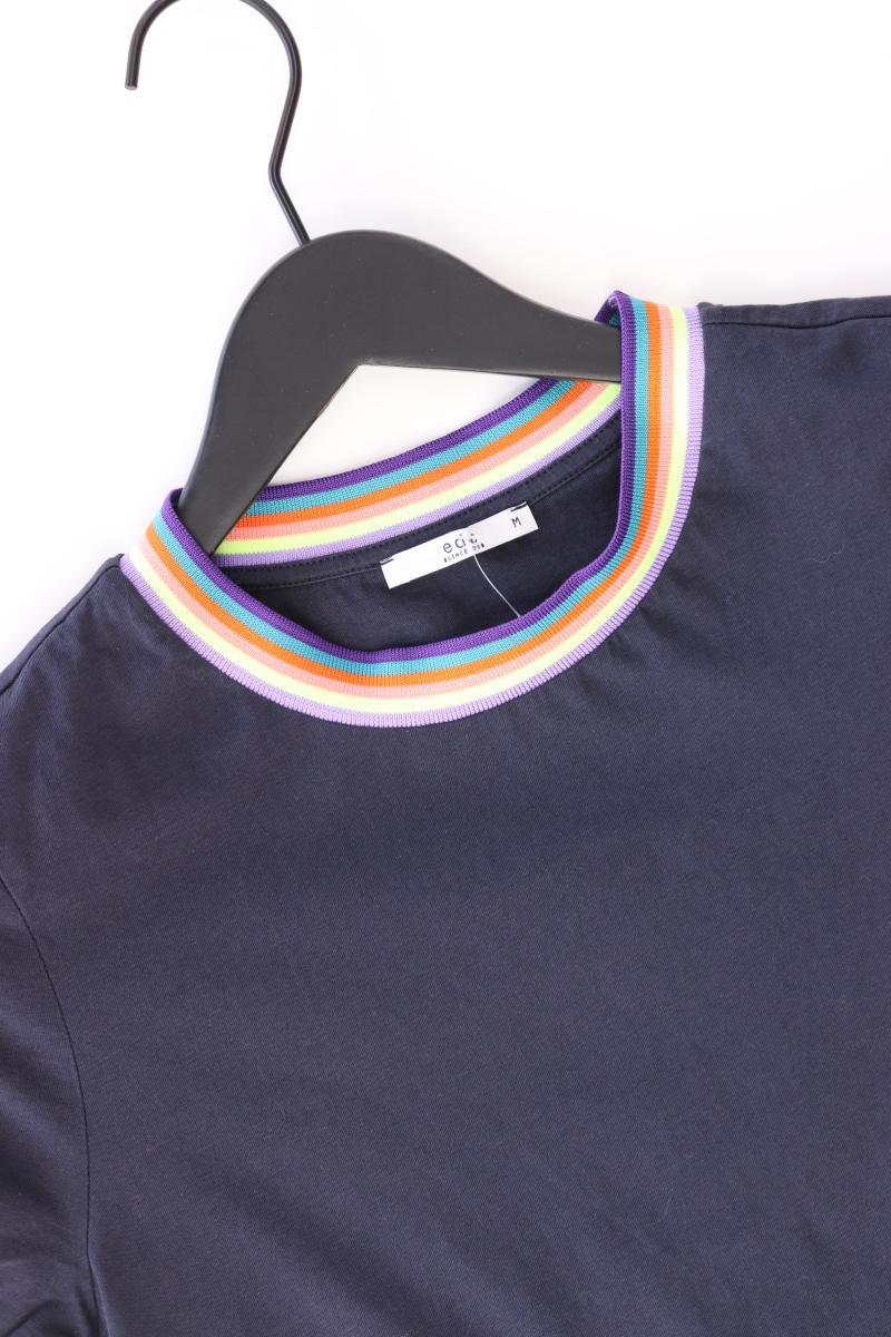 edc by Esprit T-Shirt Gr. M Kurzarm blau aus Baumwolle