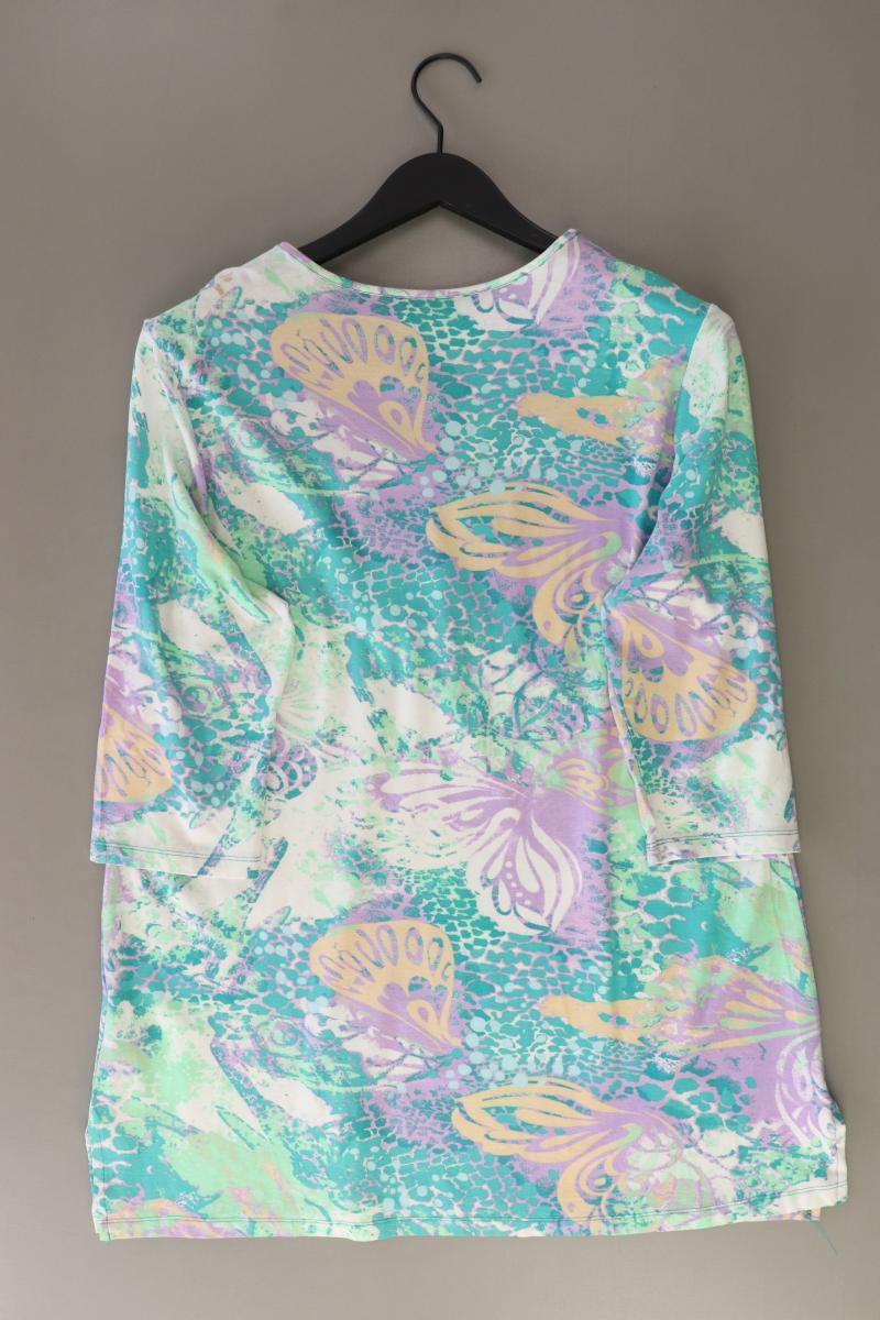 Helena Vera Shirt mit V-Ausschnitt Gr. 46 3/4 Ärmel grün aus Viskose