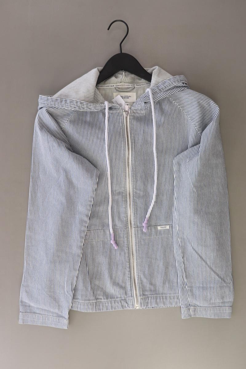 Marc O'Polo Kapuzenjacke Gr. M gestreift blau aus Baumwolle