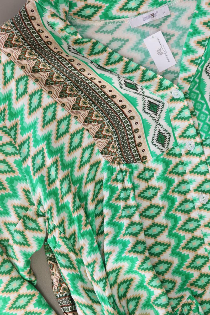 Hailys Tunikakleid Gr. M Langarm grün aus Viskose