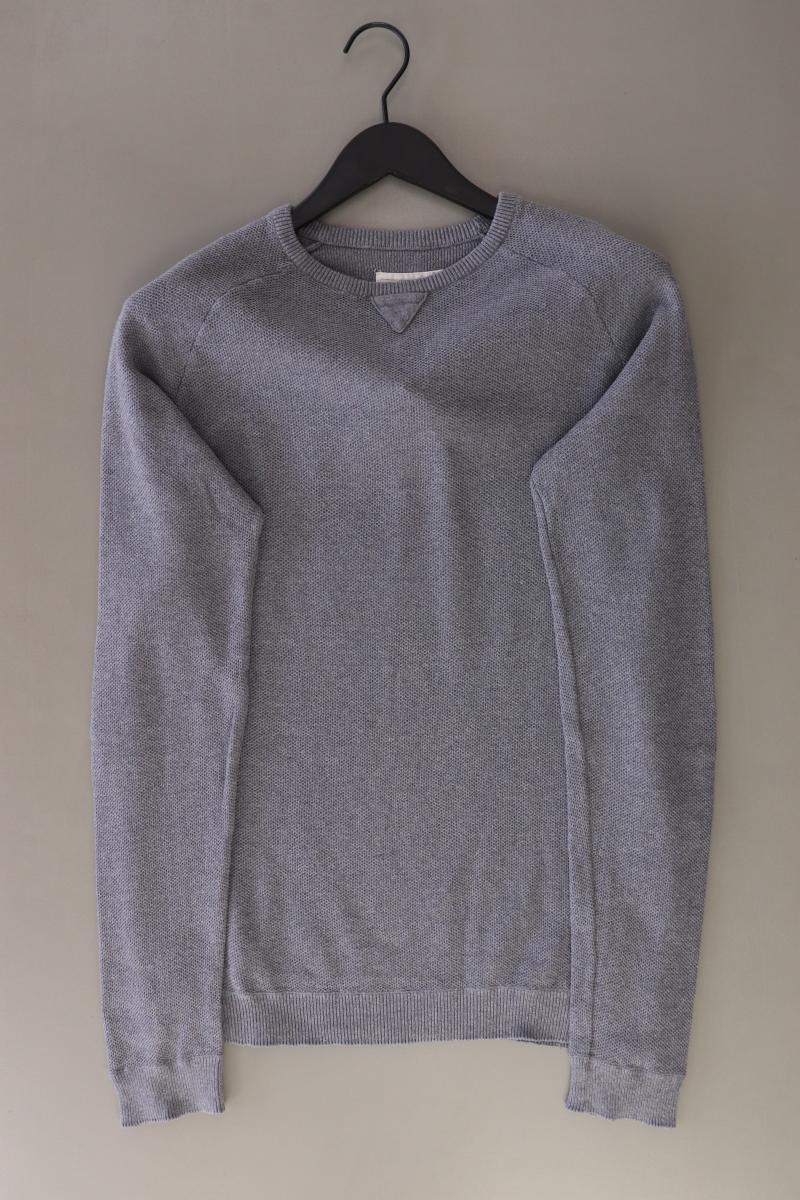 Tom Tailor (Denim) Feinstrickpullover für Herren Gr. L grau aus Baumwolle