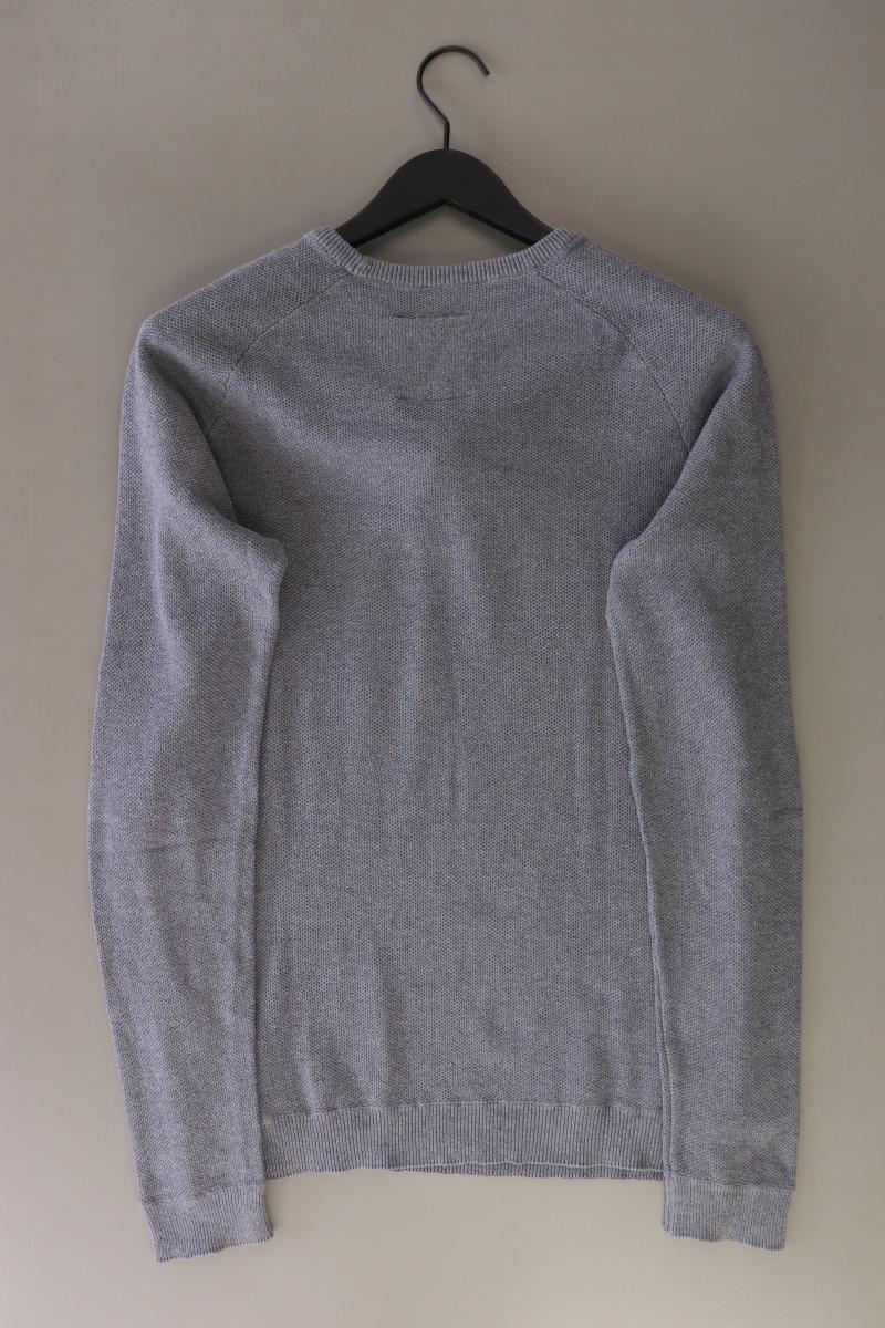Tom Tailor (Denim) Feinstrickpullover für Herren Gr. L grau aus Baumwolle