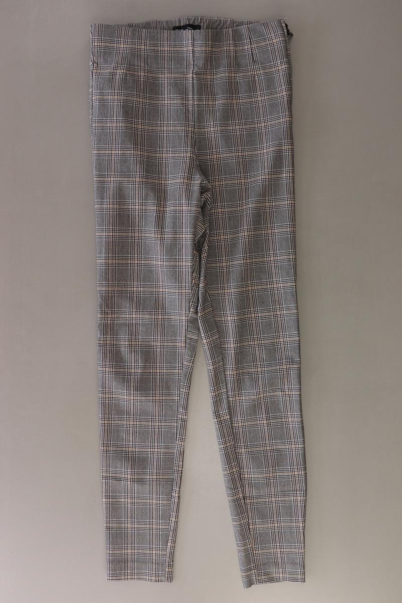 Zara Stretchhose Gr. M kariert grau aus Viskose