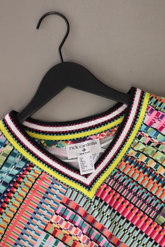 rick cardona Kurzarmbluse Gr. 40 mehrfarbig aus Polyester