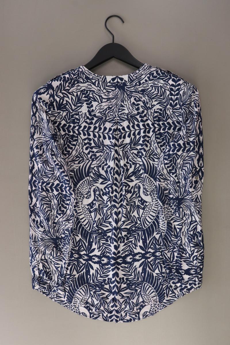 Esprit Langarmbluse Gr. 38 blau aus Viskose