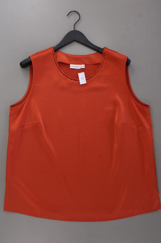 Sommermann Ärmellose Bluse Gr. 48 orange aus Polyester