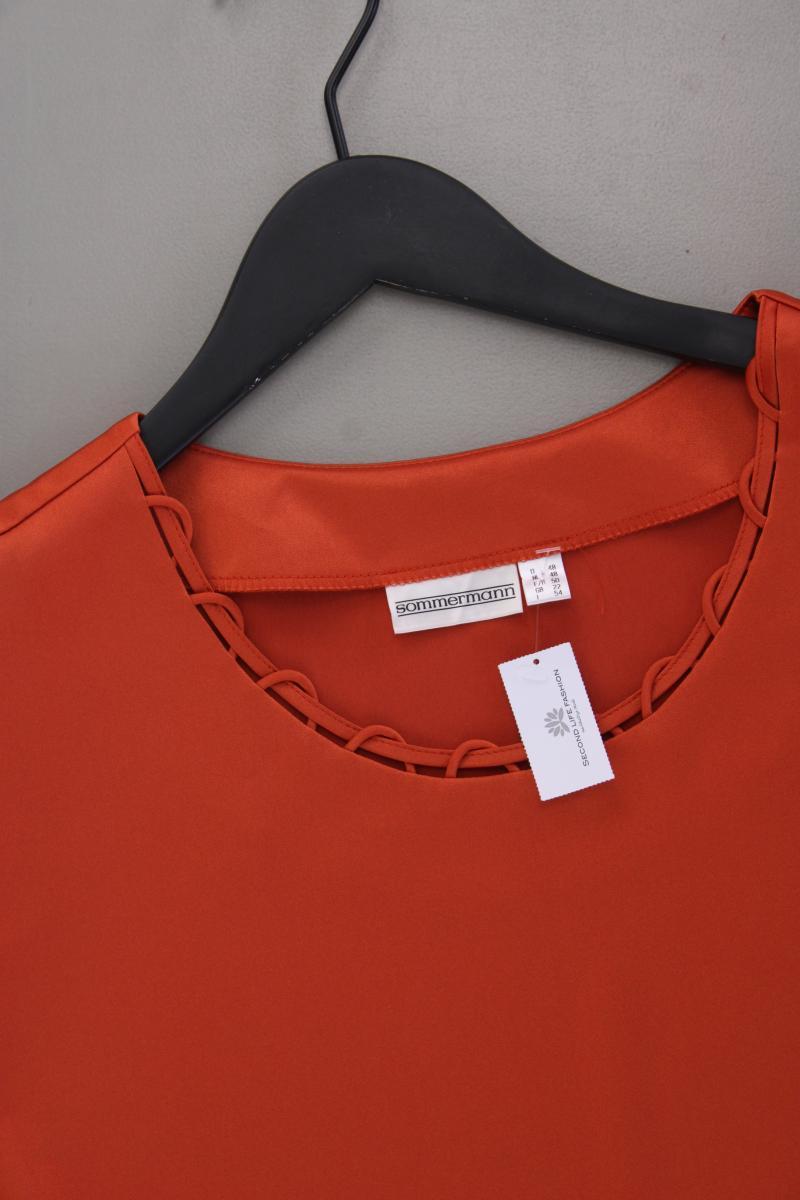 Sommermann Ärmellose Bluse Gr. 48 orange aus Polyester