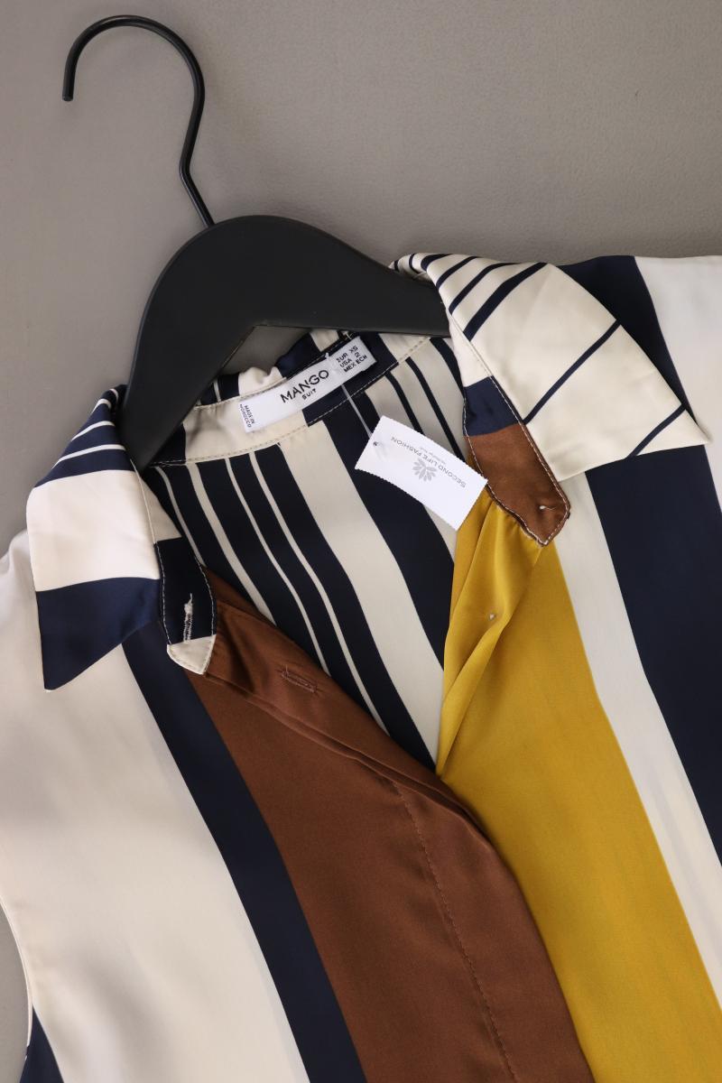 Mango Ärmellose Bluse Gr. XS gestreift mehrfarbig aus Polyester