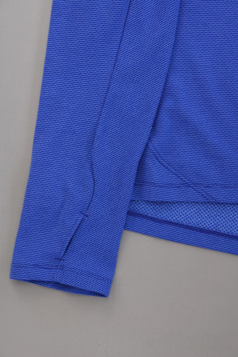 Nike Sportshirt für Herren Gr. XL neuwertig Langarm blau aus Polyester