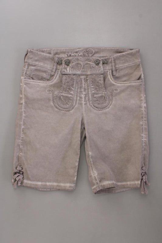Marjo Shorts in Trachtenoptik Gr. 36 braun aus Baumwolle
