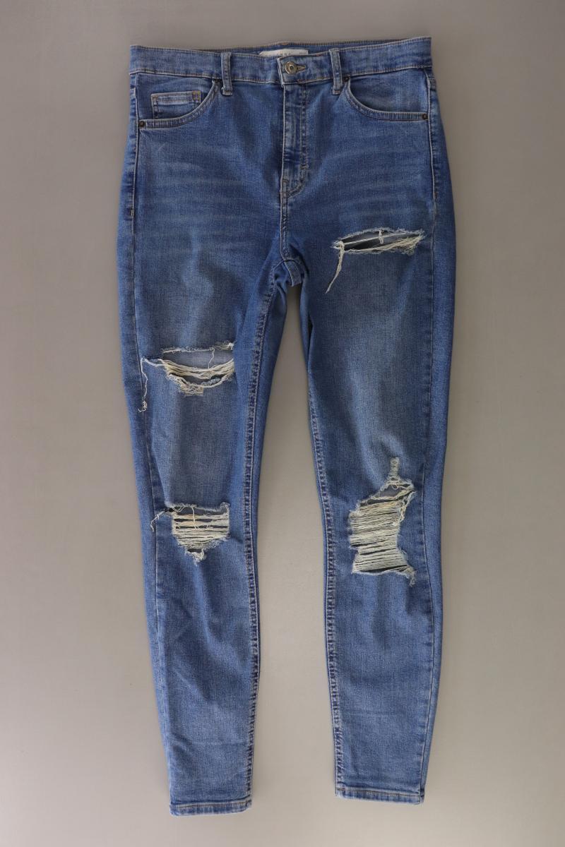 Topshop Skinny Jeans Gr. W30/L32 blau aus Baumwolle