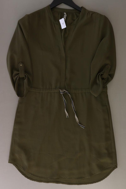 Stradivarius Midikleid Gr. M 3/4 Ärmel olivgrün aus Polyester