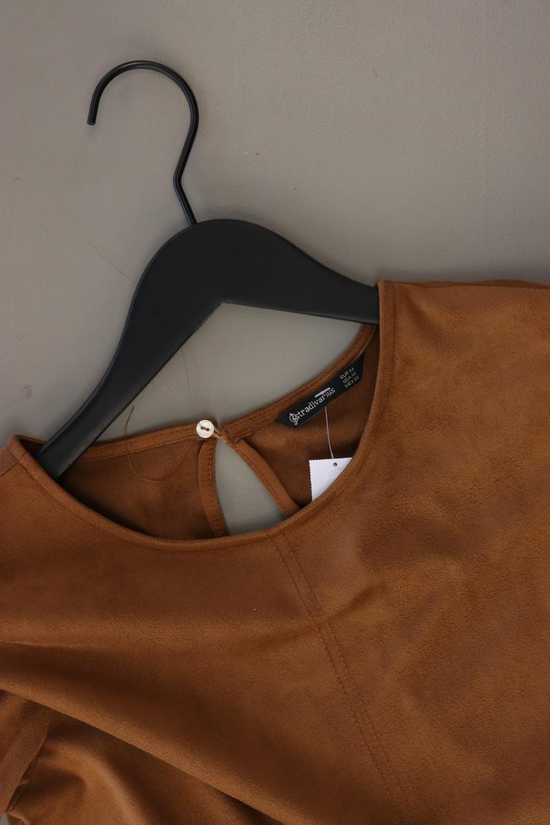 Stradivarius Midikleid Gr. M 3/4 Ärmel braun aus Polyester
