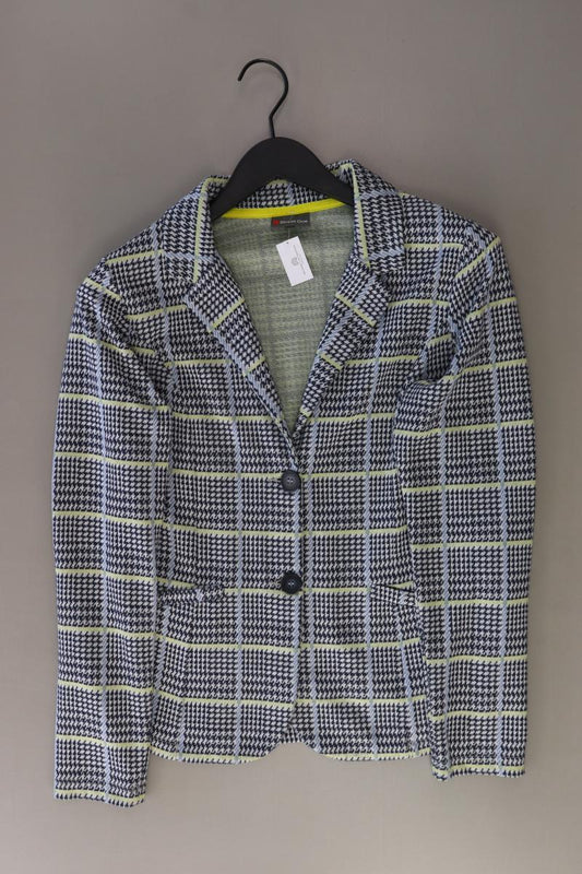 Street One Jerseyblazer Gr. 38 hahnentritt blau aus Baumwolle