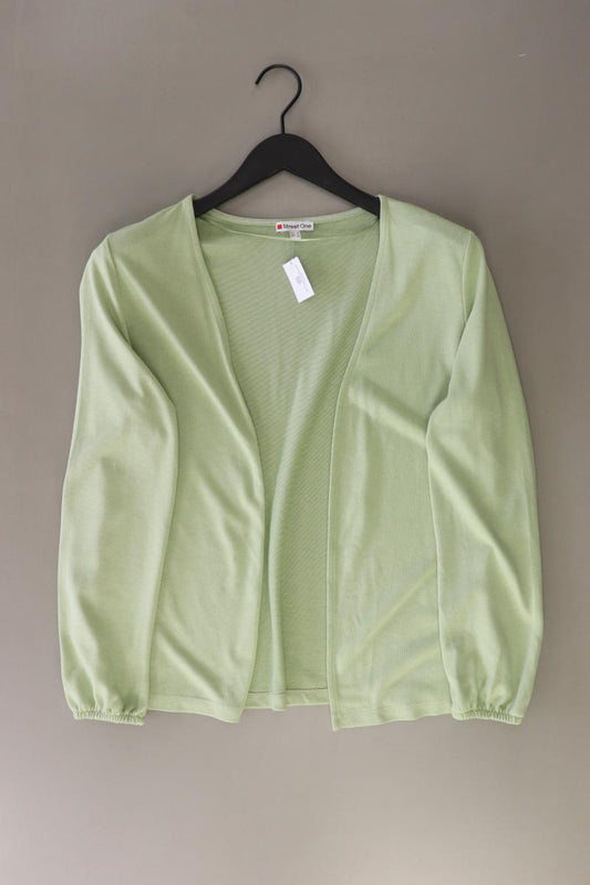 Street One Strickjacke Gr. 38 Langarm olivgrün aus Baumwolle