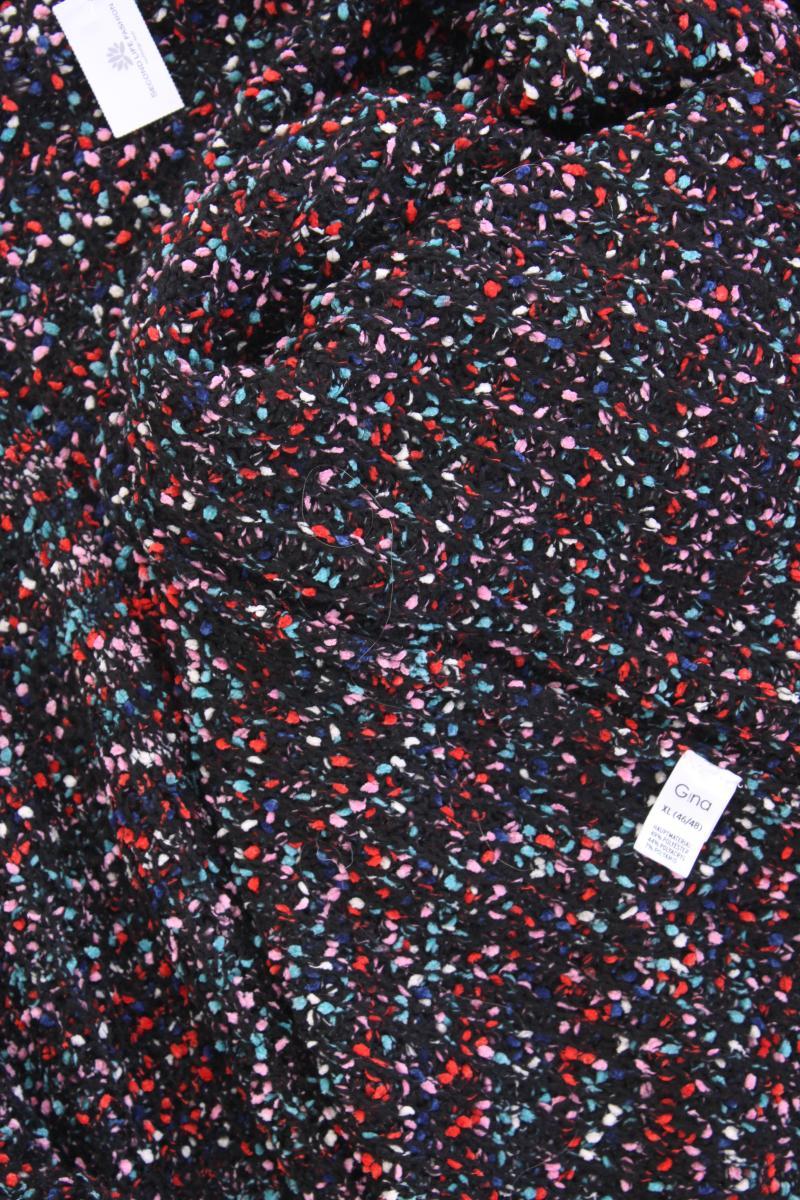 G!na Strickjacke Gr. 46/48 Langarm mehrfarbig aus Polyester