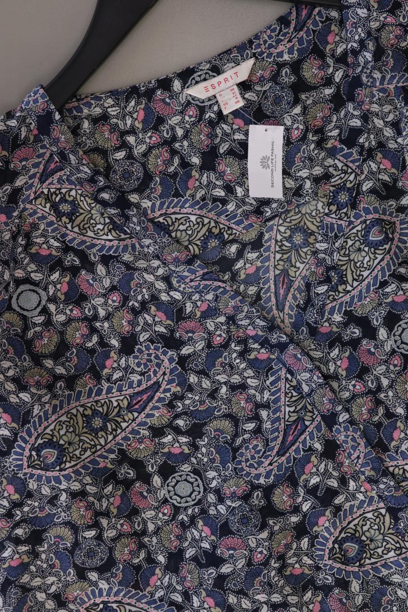 Esprit Langarmbluse Gr. 38 mit Paisleymuster blau aus Polyester