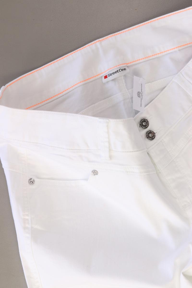 Street One Straight Jeans Gr. 40/L26 weiß aus Baumwolle