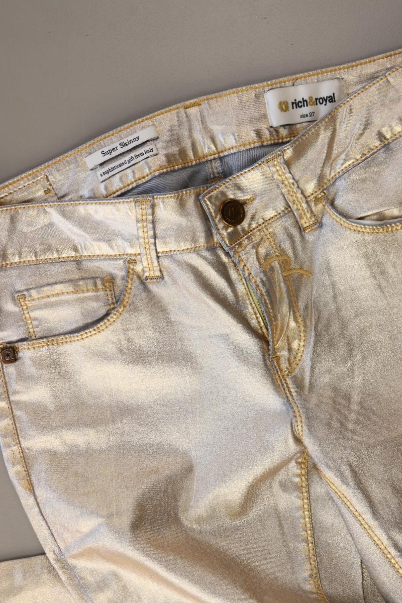 Rich&Royal Hose Gr. W27 neuwertig gold aus Lyocell
