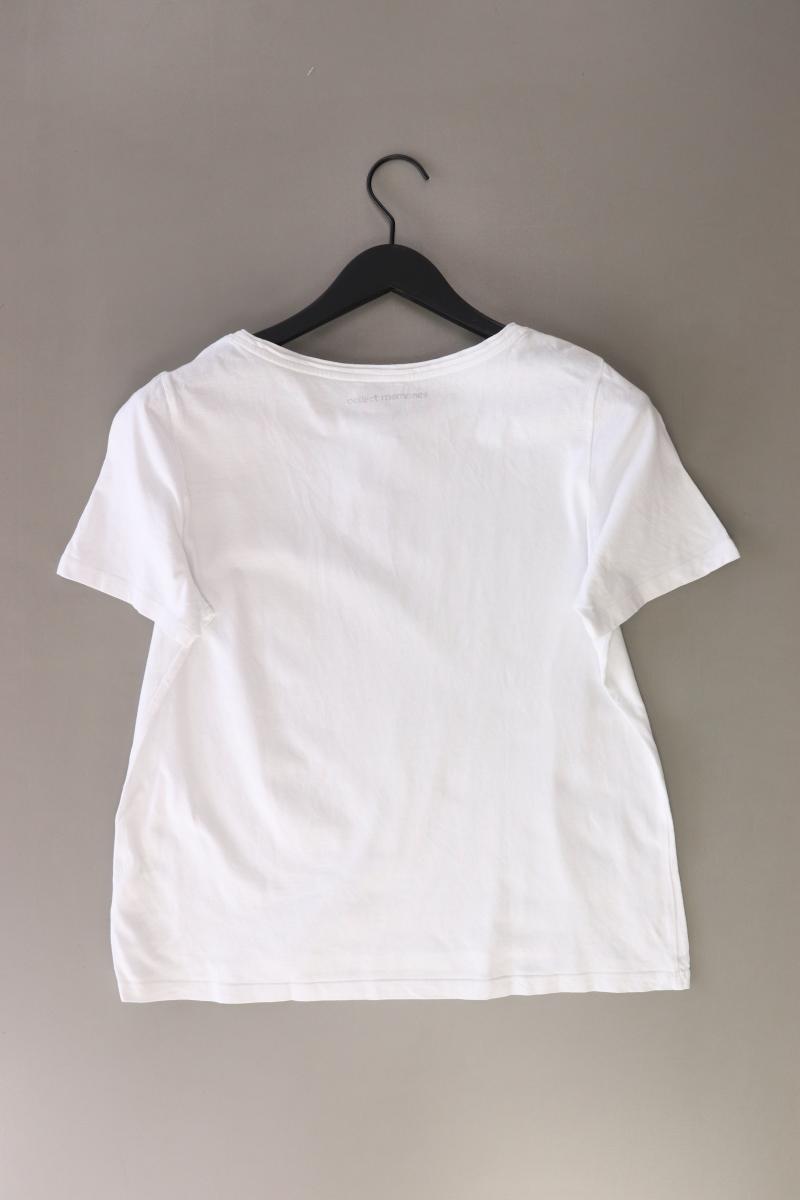 Street One Printshirt Gr. 40 Kurzarm weiß aus Baumwolle
